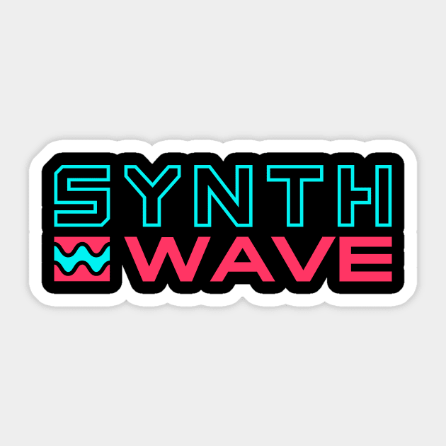 Synthwave Sticker by Yeroma